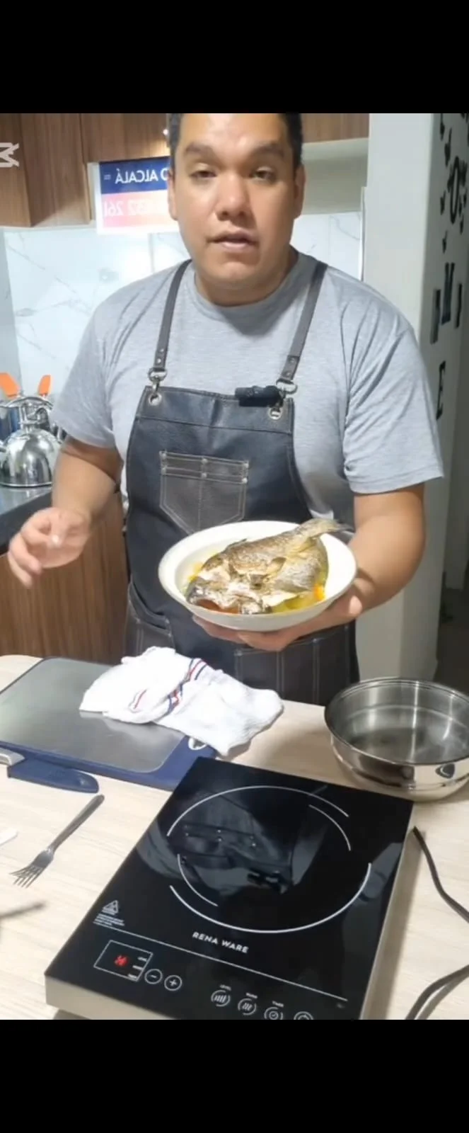 Trucha frita crocante sin freír + verduras al vapor sin perder sabor 😍🔥